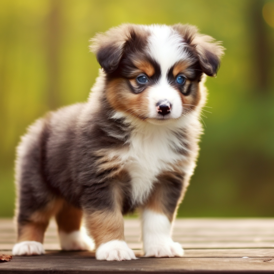 Aussiechon puppy